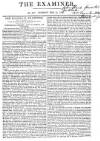 The Examiner Sunday 12 February 1826 Page 1