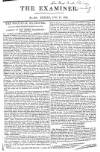 The Examiner Sunday 27 August 1826 Page 1