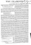 The Examiner Sunday 25 February 1827 Page 1