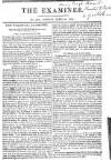 The Examiner Sunday 29 April 1827 Page 1