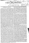 The Examiner Sunday 04 November 1827 Page 1