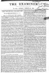 The Examiner Sunday 30 March 1828 Page 1