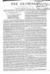 The Examiner Sunday 11 May 1828 Page 1