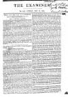 The Examiner Sunday 18 May 1828 Page 1