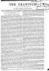 The Examiner Sunday 25 May 1828 Page 1