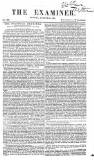 The Examiner Sunday 21 August 1831 Page 1