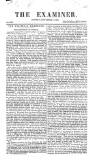 The Examiner Sunday 06 November 1831 Page 1