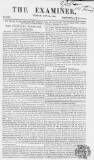 The Examiner Sunday 20 May 1832 Page 1