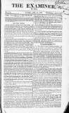 The Examiner Sunday 22 February 1835 Page 1