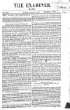 The Examiner Sunday 08 November 1835 Page 1