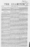 The Examiner Sunday 07 April 1839 Page 1