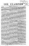 The Examiner Saturday 21 January 1843 Page 1