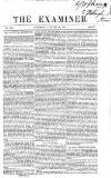 The Examiner Saturday 28 January 1843 Page 1