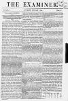 The Examiner Saturday 05 January 1850 Page 1