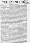 The Examiner Saturday 11 January 1851 Page 1
