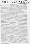 The Examiner Saturday 19 July 1851 Page 1