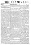 The Examiner Saturday 02 October 1852 Page 1