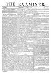 The Examiner Saturday 28 May 1853 Page 1