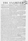 The Examiner Saturday 07 February 1857 Page 1