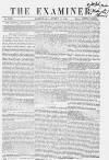 The Examiner Saturday 16 January 1858 Page 1