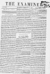 The Examiner Saturday 27 February 1858 Page 1