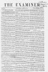 The Examiner Saturday 22 May 1858 Page 1