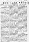 The Examiner Saturday 06 November 1858 Page 1