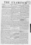 The Examiner Saturday 19 February 1859 Page 1