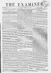 The Examiner Saturday 12 May 1860 Page 1