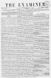 The Examiner Saturday 22 September 1860 Page 1