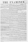 The Examiner Saturday 29 June 1861 Page 1