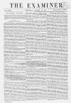 The Examiner Saturday 26 October 1861 Page 1