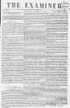 The Examiner Saturday 25 January 1862 Page 1