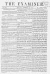 The Examiner Saturday 22 November 1862 Page 1
