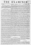 The Examiner Saturday 03 January 1863 Page 1
