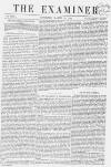 The Examiner Saturday 14 March 1863 Page 1