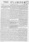 The Examiner Saturday 30 May 1863 Page 1