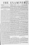 The Examiner Saturday 01 August 1863 Page 1