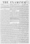 The Examiner Saturday 22 August 1863 Page 1