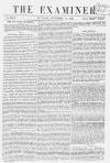 The Examiner Saturday 19 September 1863 Page 1