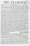 The Examiner Saturday 28 November 1863 Page 1