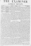 The Examiner Saturday 16 October 1869 Page 1