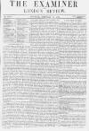 The Examiner Saturday 19 February 1870 Page 1