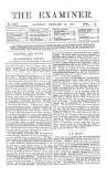 The Examiner Saturday 25 February 1871 Page 1