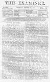 The Examiner Saturday 18 March 1871 Page 1