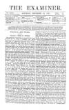 The Examiner Saturday 23 September 1871 Page 1