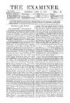 The Examiner Saturday 27 April 1872 Page 1