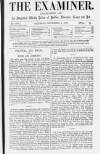 The Examiner Saturday 04 September 1875 Page 1