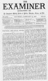 The Examiner Saturday 19 February 1881 Page 1