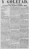 Y Goleuad Saturday 22 January 1870 Page 1